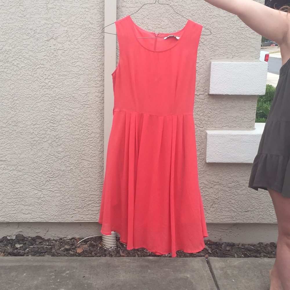 Peach dress